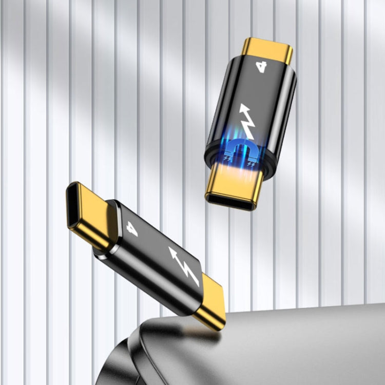 5A Type-C轉Type-C兼容雷電4鋁合金轉接頭