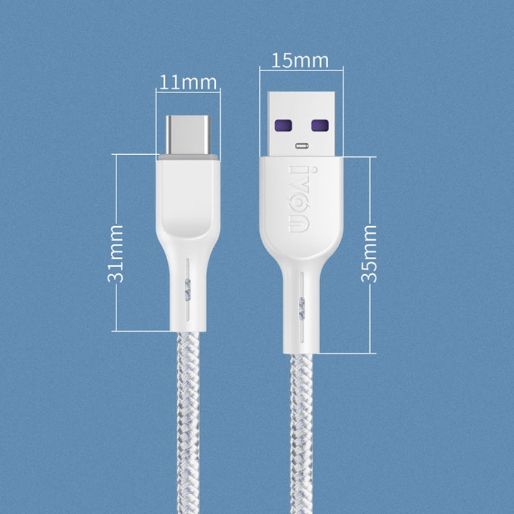 IVON CA85 Type-C / USB-C 超級快充數據線，線長：1m