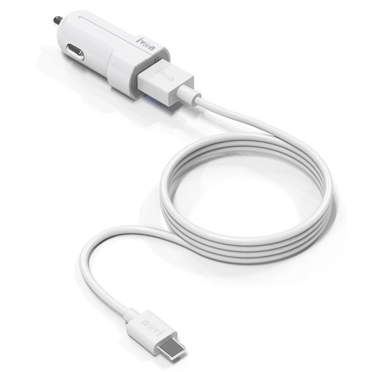 IVON CC13 QC 3.0 快充車充套裝 帶Type-C充電線
