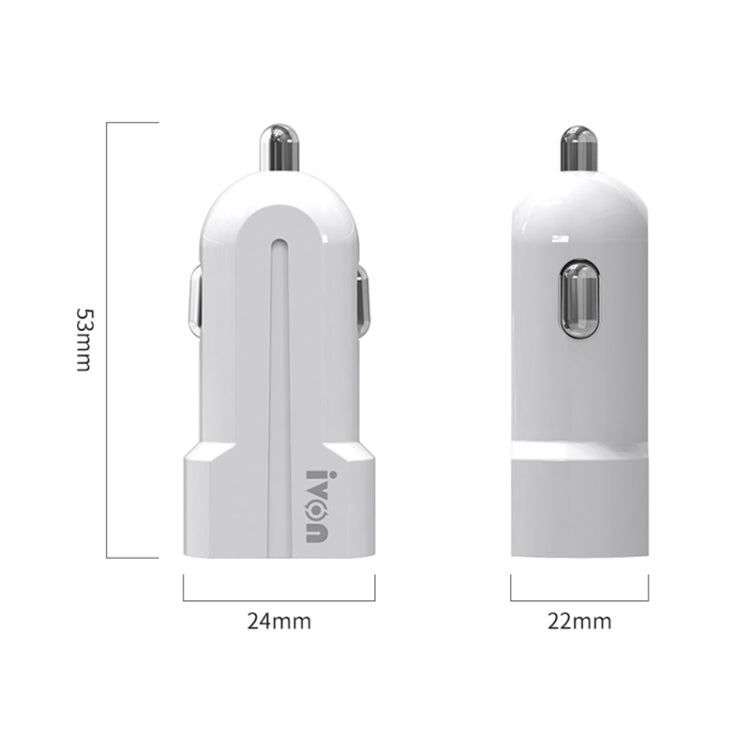 IVON CC13 QC 3.0 快充車充套裝 帶Type-C充電線