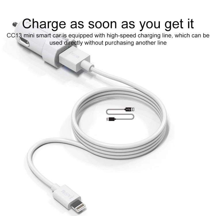 IVON CC13 QC 3.0 快充車充套裝 帶Type-C充電線