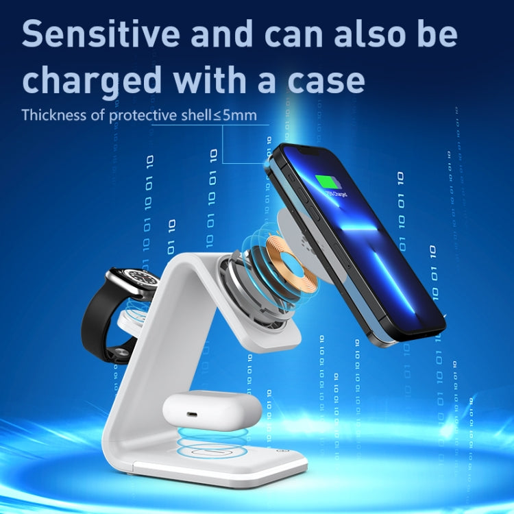 B17 三合一磁吸無線立式充電器