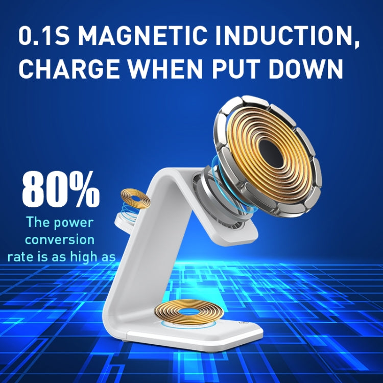 B17 三合一磁吸無線立式充電器