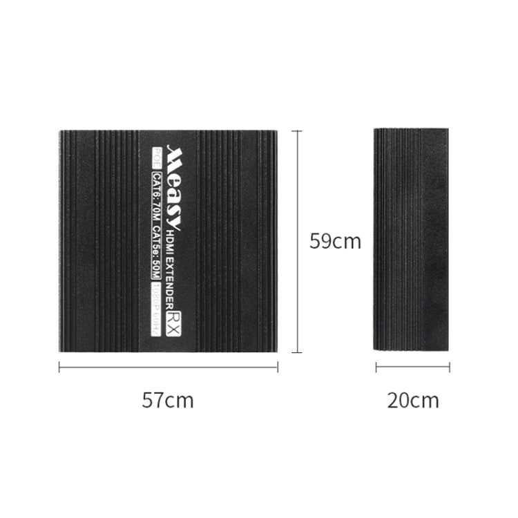Measy ET100 HDMI Extender Transmitter + Receiver Converter Ethernet Cable, Transmission Distance: 70m
