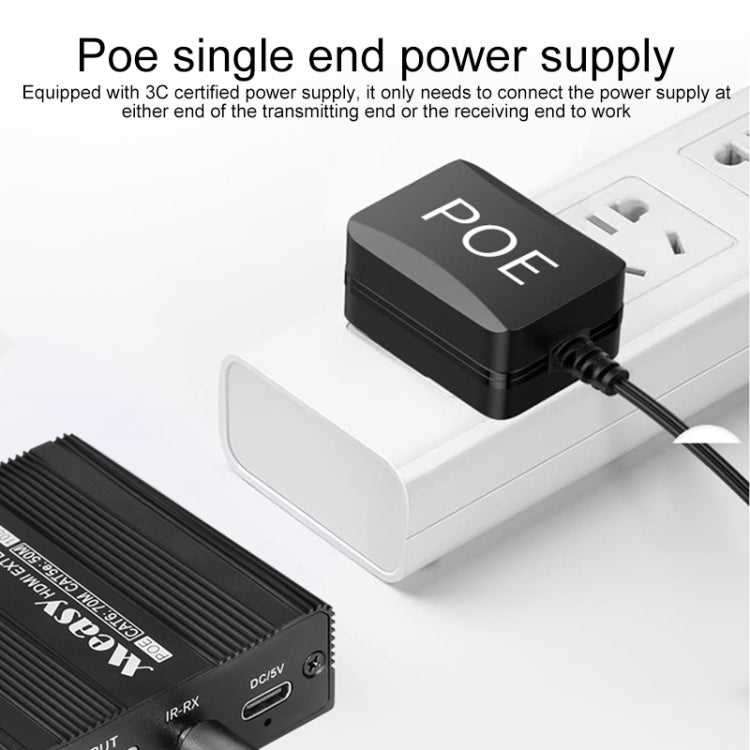 Measy ET100 HDMI Extender Transmitter + Receiver Converter Ethernet Cable, Transmission Distance: 70m