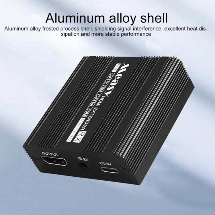 Measy ET100 HDMI Extender Transmitter + Receiver Converter Ethernet Cable, Transmission Distance: 70m