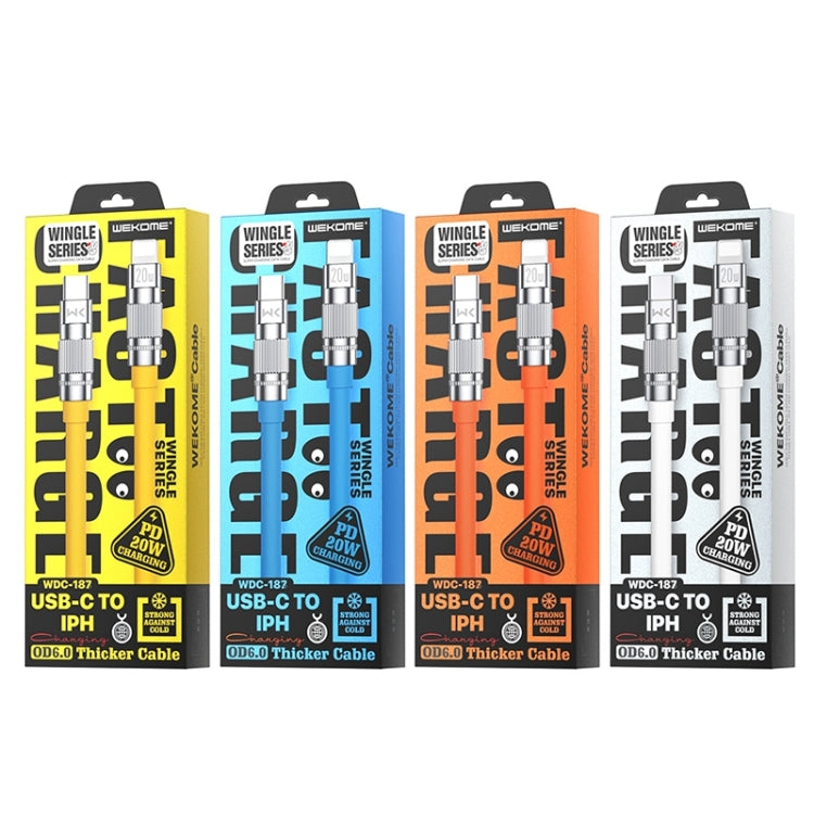 WK WDC-187 問界系列 20W Type-C轉8 Pin快充數據線，線長：1m