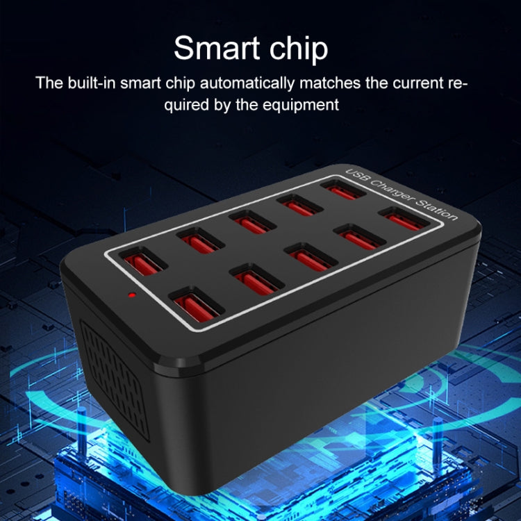 YFY-A91 40W 10口USB智能充電站