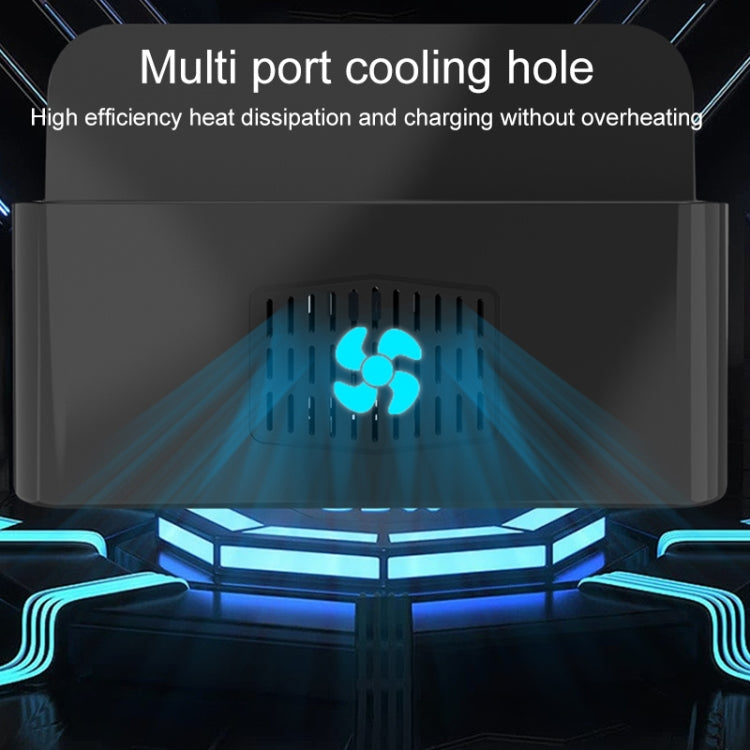 YFY-A53 100W QC3.0 5口USB智能充電站帶手機平板支架