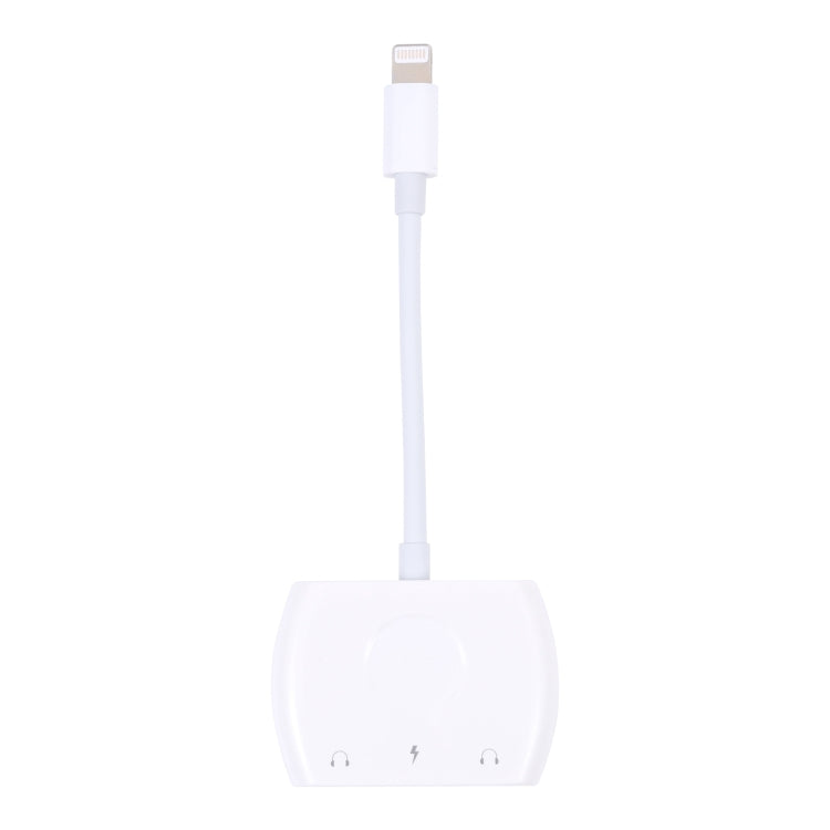 8 Pin 公頭轉8 Pin+雙3.5mm音頻母頭耳機適配器轉接頭