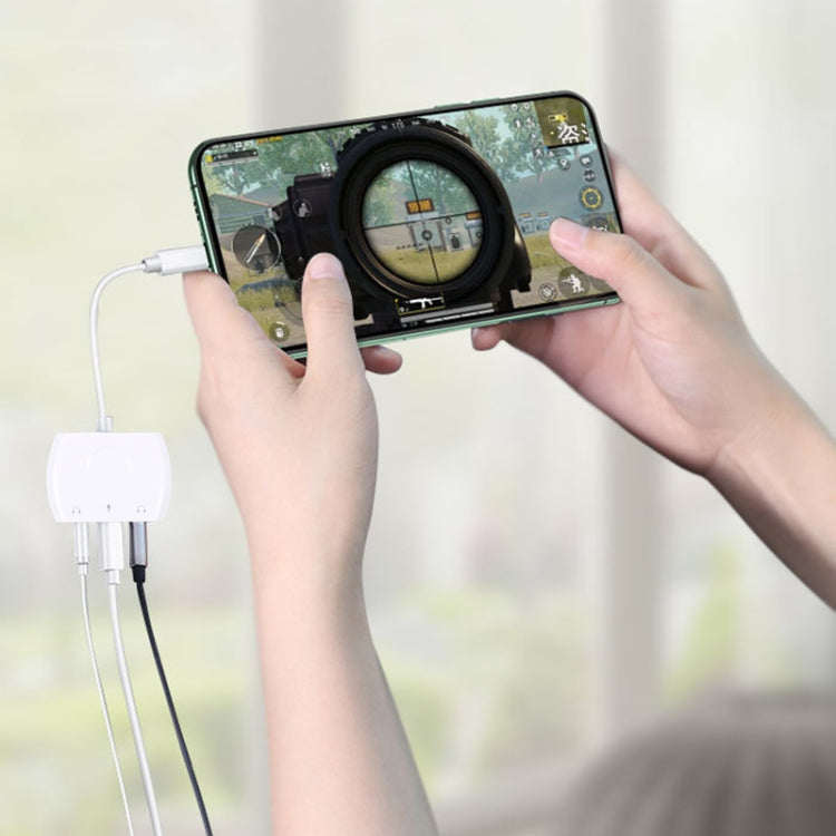 8 Pin 公頭轉8 Pin+雙3.5mm音頻母頭耳機適配器轉接頭