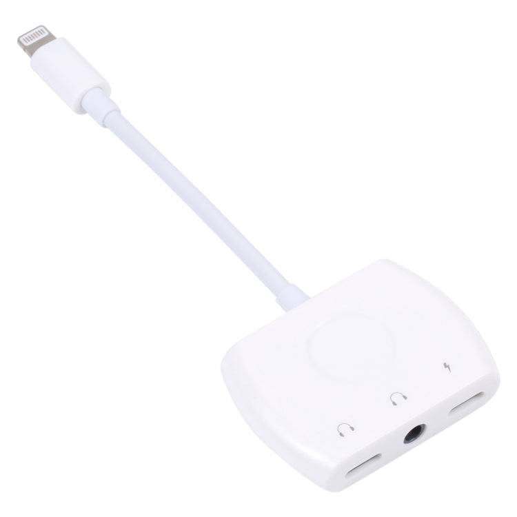 8 Pin 公頭轉雙8 Pin+3.5mm音頻母頭耳機適配器轉接頭