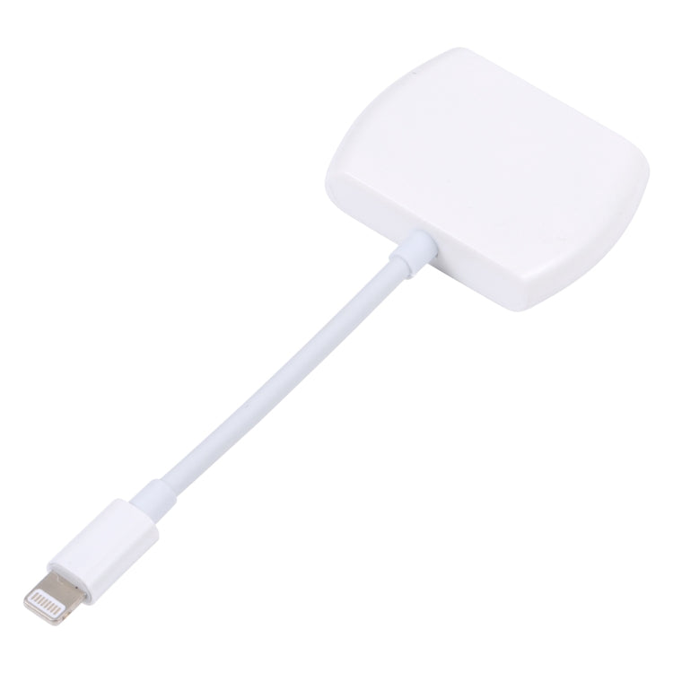 8 Pin 公頭轉雙8 Pin+3.5mm音頻母頭耳機適配器轉接頭