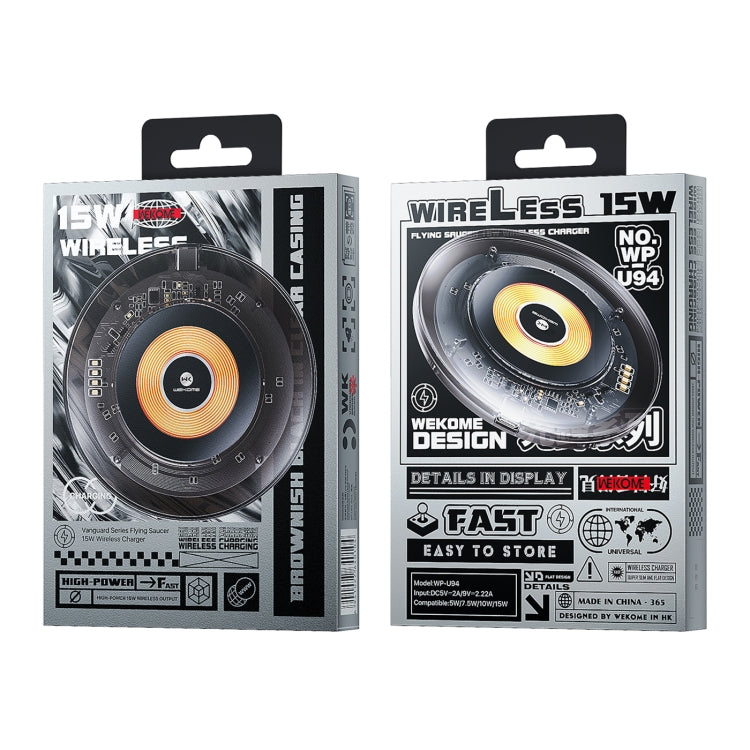WK WP-U94 15W先鋒飛碟桌面無線充電器