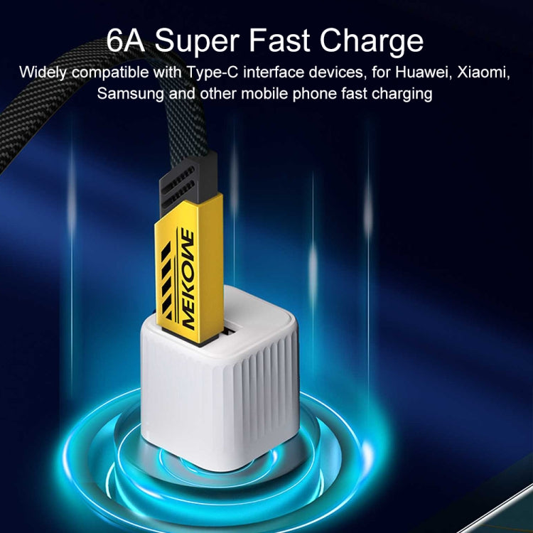 WK WDC-189 機甲系列 二合一 65W Type-C轉Type-C+8 Pin磁吸數據線，線長：1.2m