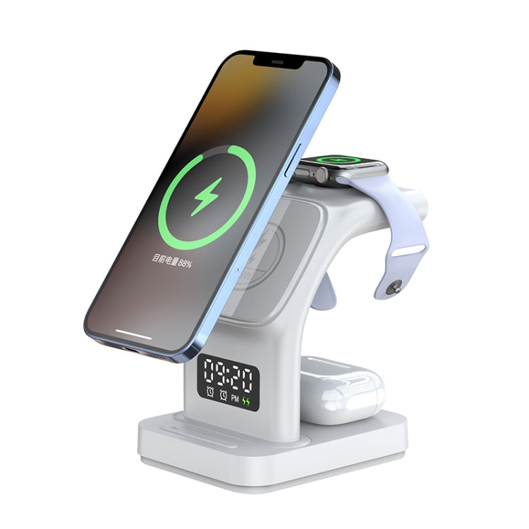 YP-HY05 15W 五合一磁吸多功能無線充電器帶時鐘