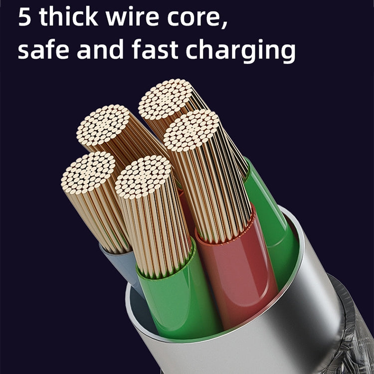 Mutural Li-CC012 酷派系列 10W USB轉8 Pin 透明充電數據線1.2米