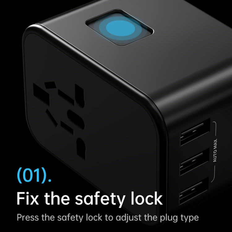 ROCK T62 35.5W 全球旅行多功能轉換插腳PD充電器