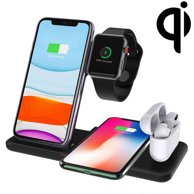 Q20 4合一無線充 適用於iPhone/Apple Watch/AirPods，支持雙手機充電
