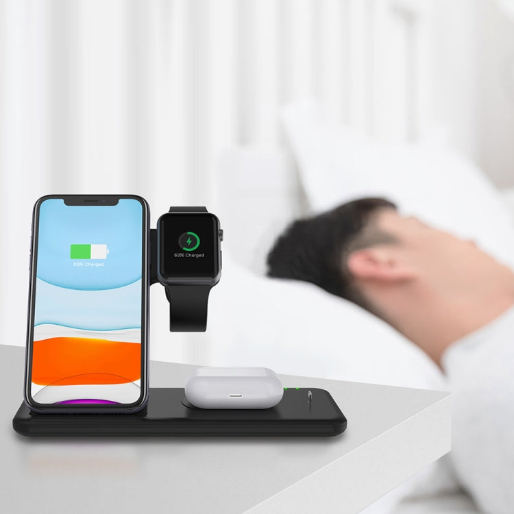Q20 4合一無線充帶適配器 適用於iPhone/Apple Watch/AirPods，支持雙手機充電