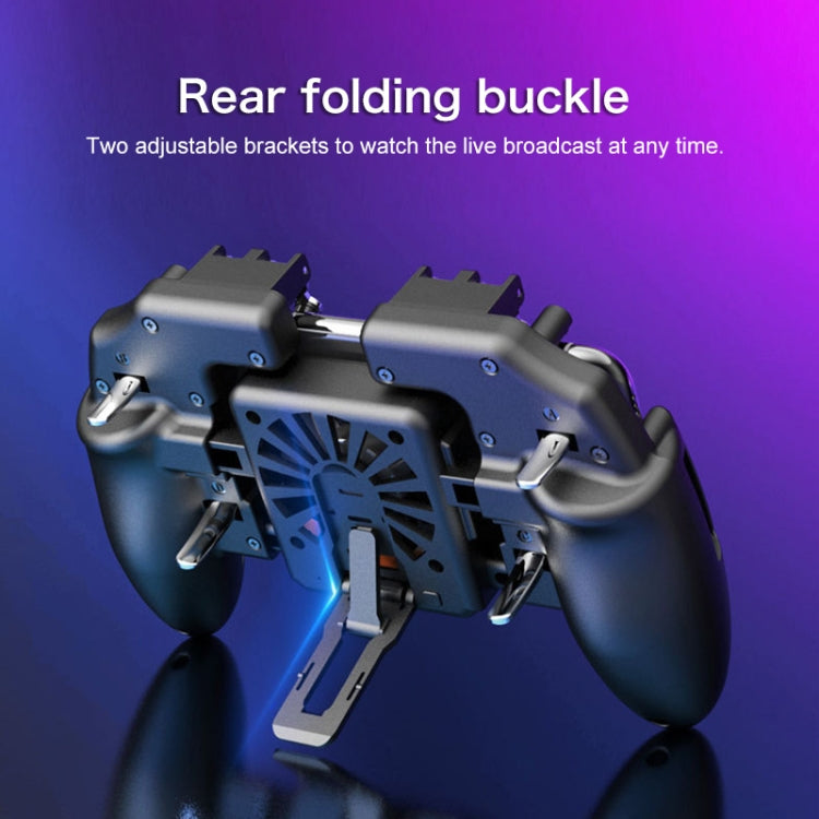 M10 六指聯動多功能手機遊戲手柄帶支架 適用於4.7-6.5寸手機, M10