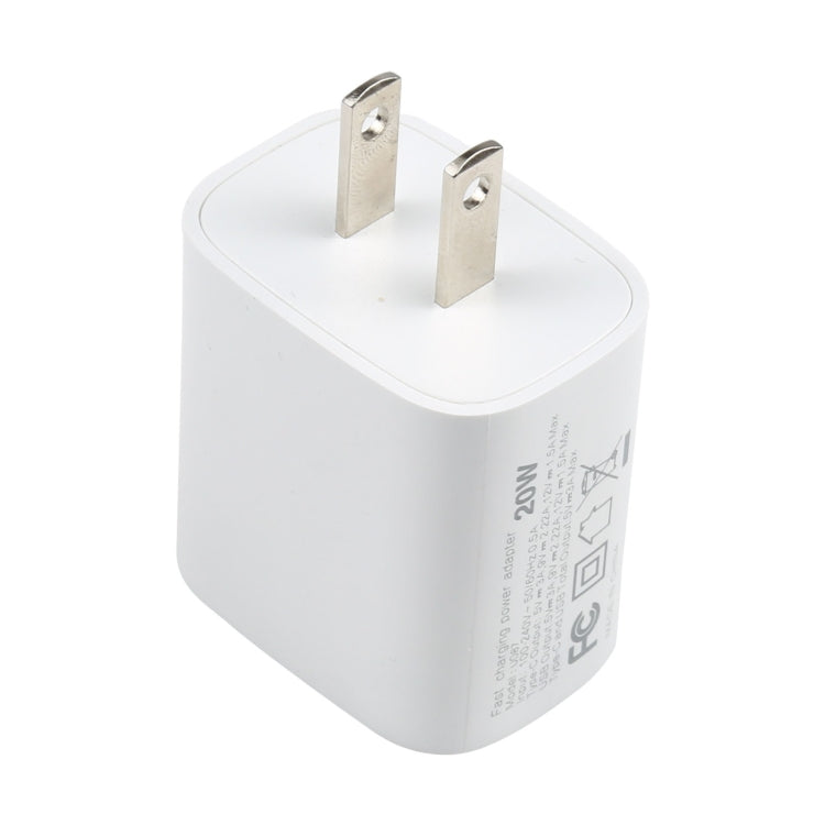 U087 20W Type-C+USB雙接口旅行充，美規
