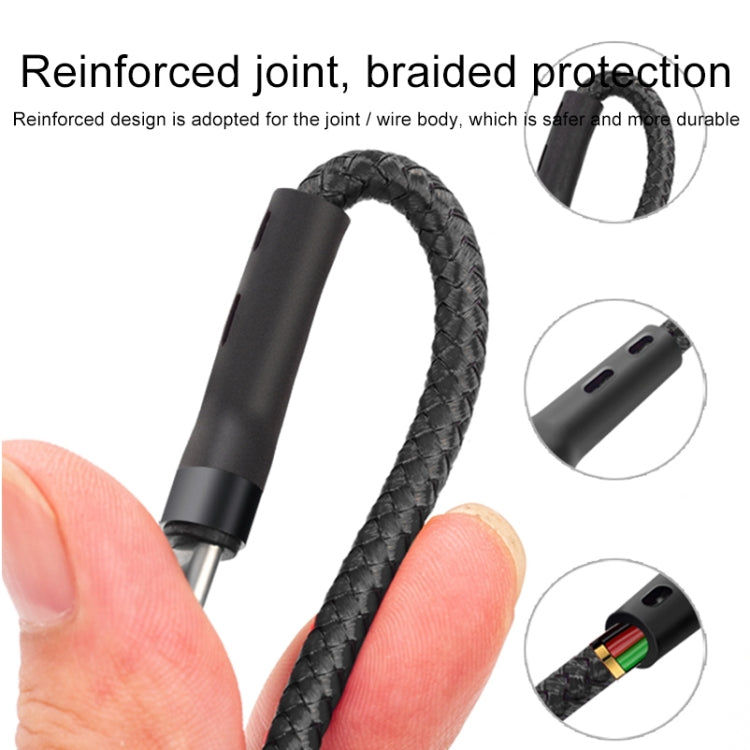 100W 6A Type-C 轉 8 Pin+Type-C+Micro USB 充電數據線，1.3m