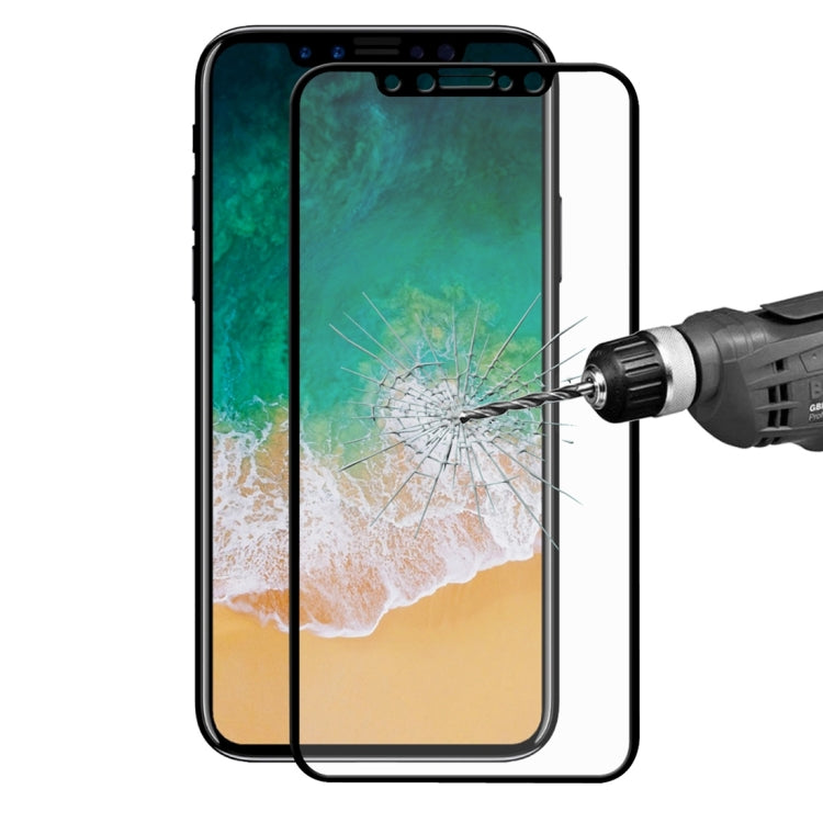 ENKAY 草帽王子     適用於iPhone X     0.26mm 9H表面硬度 2.5D弧邊全屏覆蓋鋼化膜