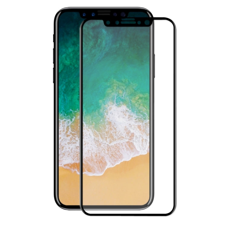 ENKAY 草帽王子 適用於iPhone X 0.26mm厚度 9H表面硬度 3D曲面全屏覆蓋熱彎鋼化膜