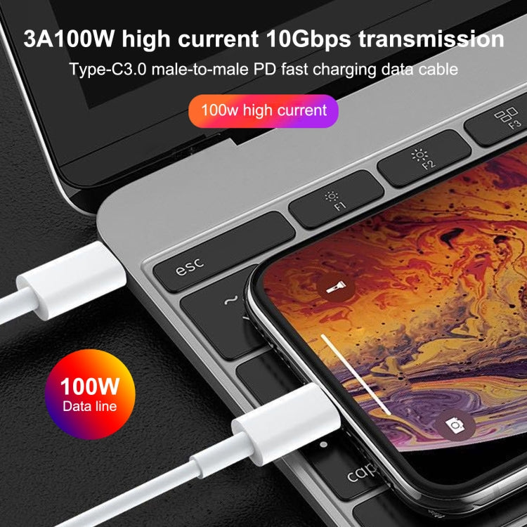 100W Type-C轉8 Pin 快充數據線，線長: 1m