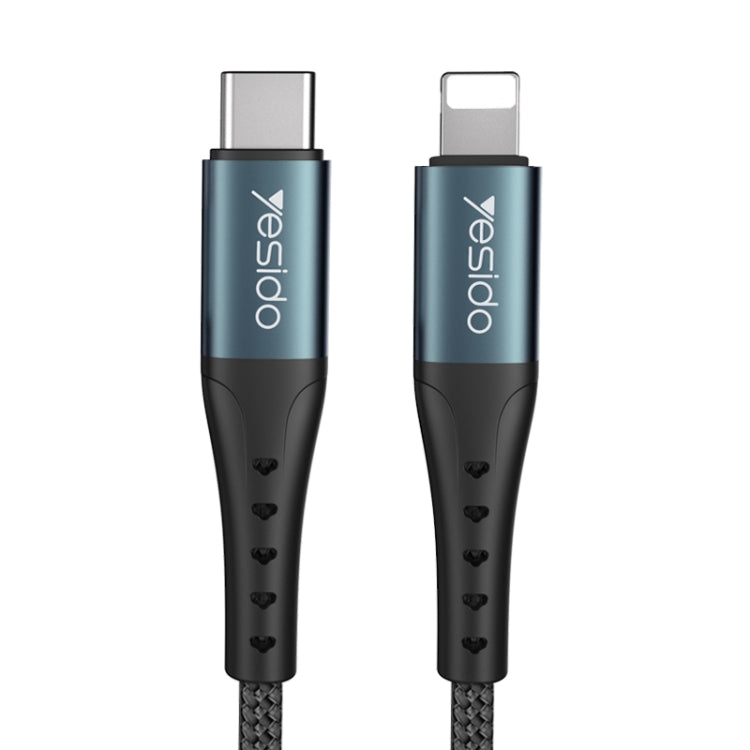 Yesido CA64 2.4A Type-C轉8 Pin充電線, 線長: 1.2米