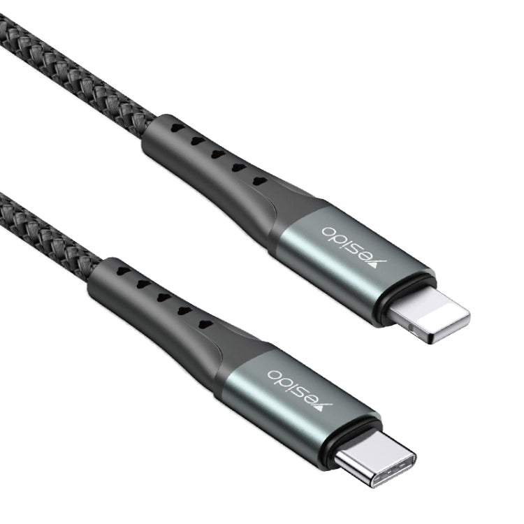 Yesido CA64 2.4A Type-C轉8 Pin充電線, 線長: 1.2米