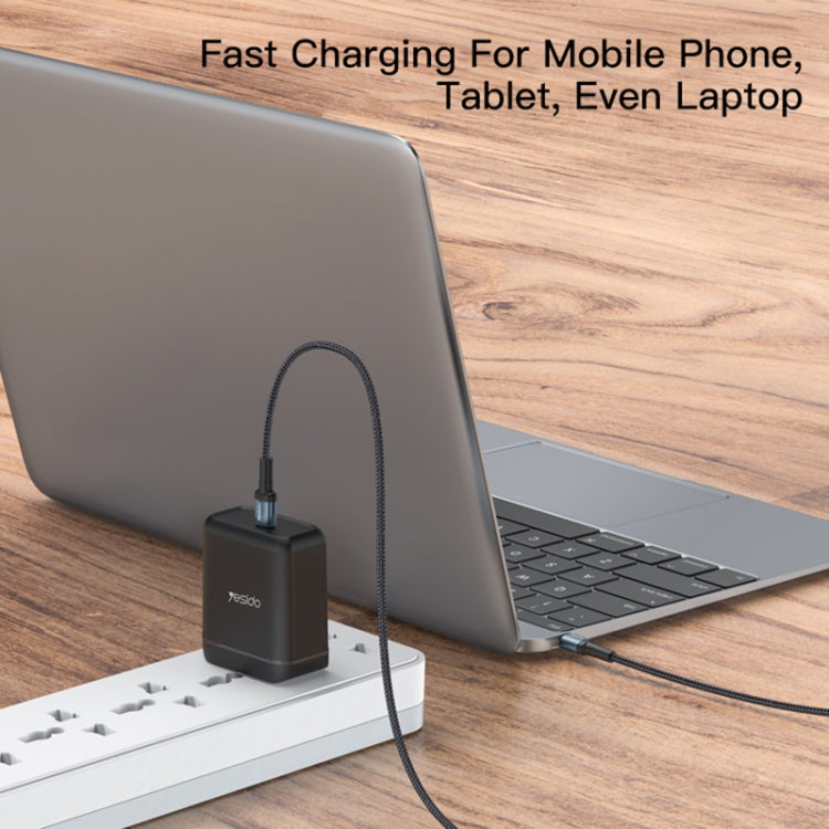 Yesido CA78 PD66W Type-C轉Type-C充電線, 線長: 1.2米