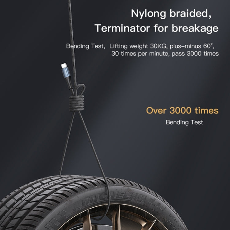 Yesido CA96 3A 66W Type-C轉Type-C充電線, 線長: 1.2米