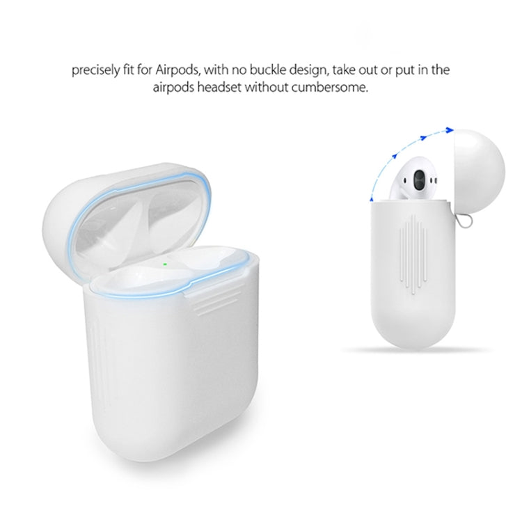 適用於蘋果AirPods 1/2代通用無線耳機保護套套裝 防丟繩+耳機套+掛扣+耳塞套