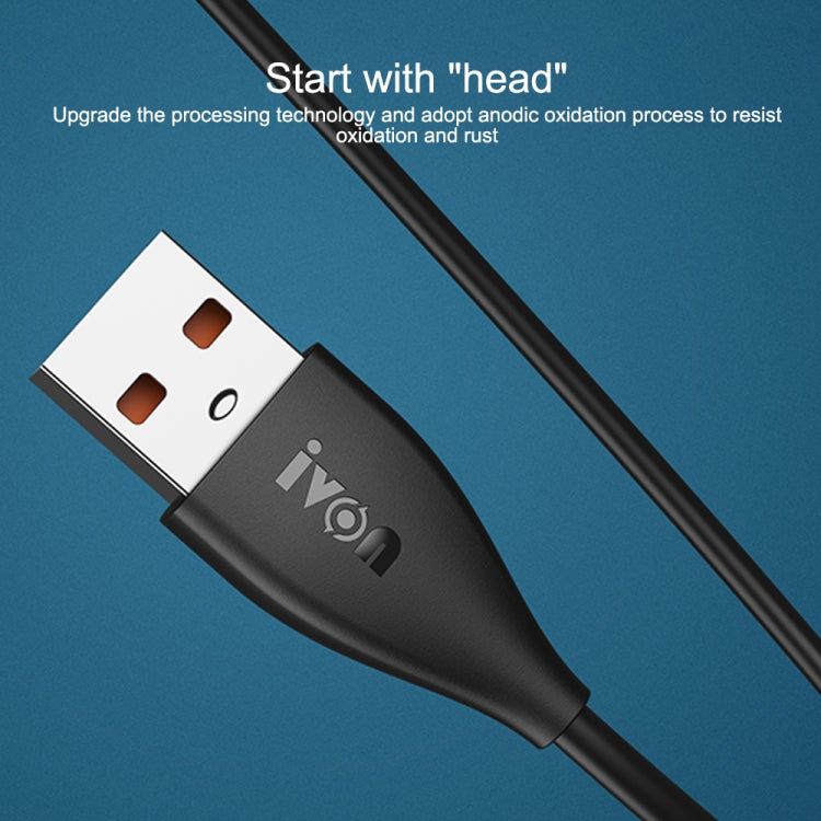 IVON CA87 USB轉Micro USB TPE快充數據線，線長：1m