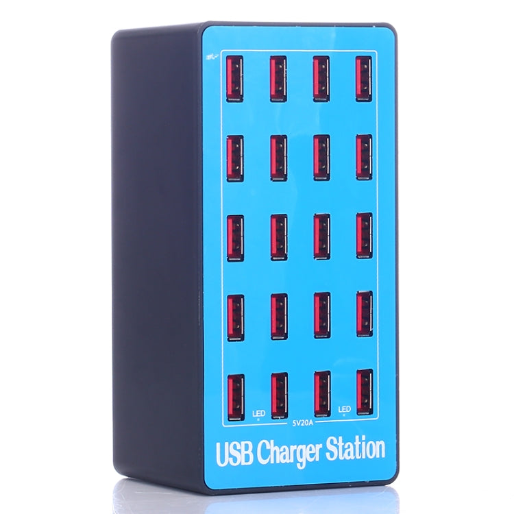 100W 20合一 多功能智能USB充電器