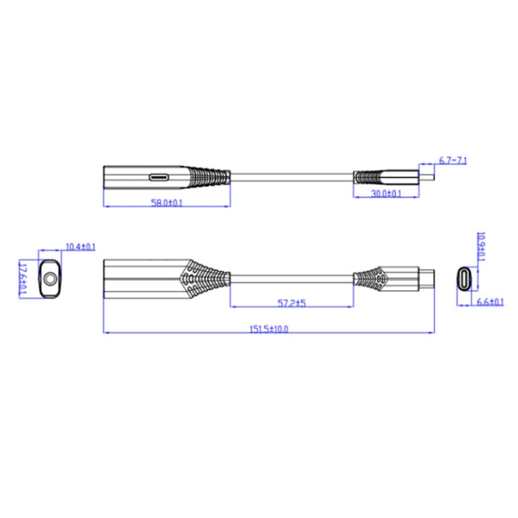 BY206 Type-C公頭轉PD 60W Type-C充電+3.5mm音頻母頭 耳機轉接頭