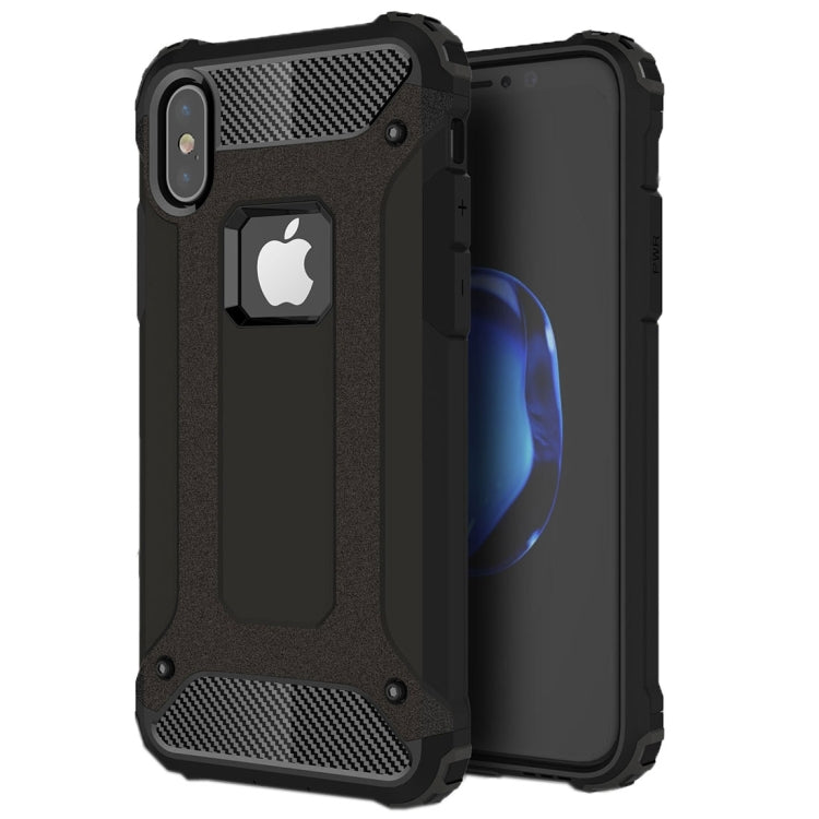 適用於iPhone X / XS 鐵甲TPU + PC組合殼