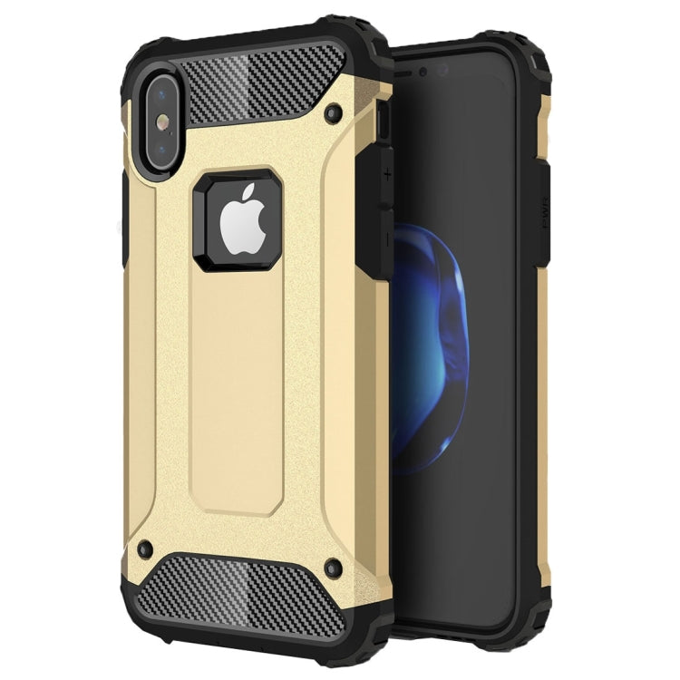 適用於iPhone X / XS 鐵甲TPU + PC組合殼