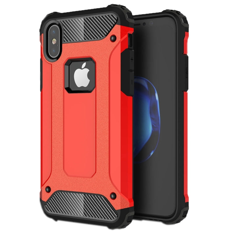適用於iPhone X / XS 鐵甲TPU + PC組合殼