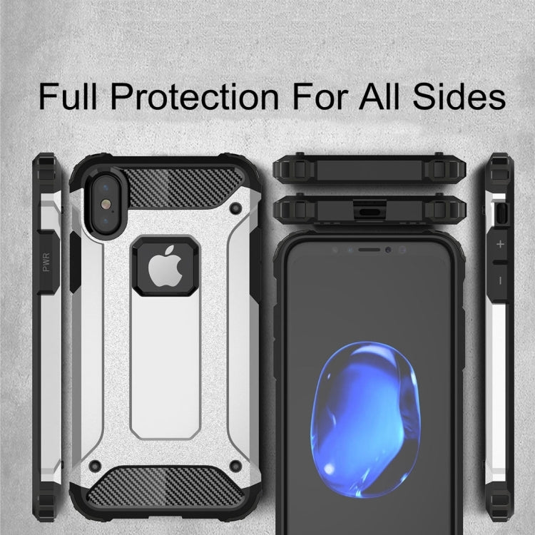 適用於iPhone X / XS 鐵甲TPU + PC組合殼