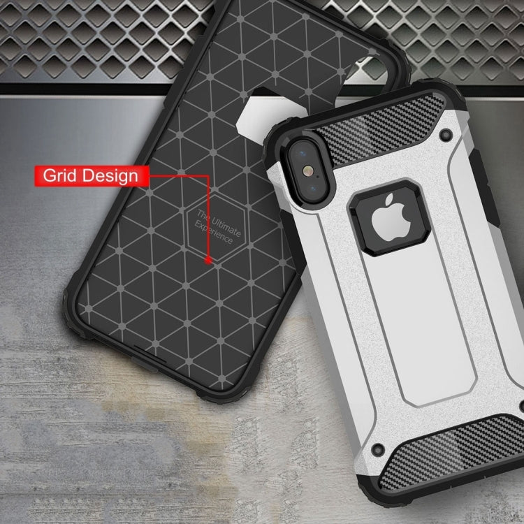 適用於iPhone X / XS 鐵甲TPU + PC組合殼