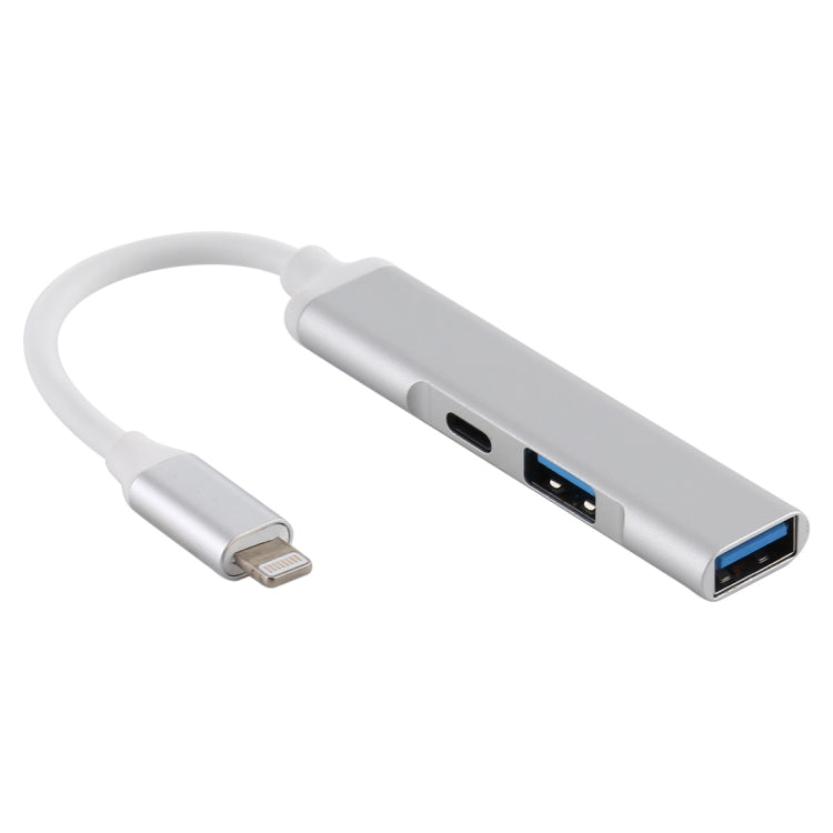 S-206 三合一 8 Pin公頭 轉2xUSB3.0+8 Pin母頭 相機讀卡器適配器