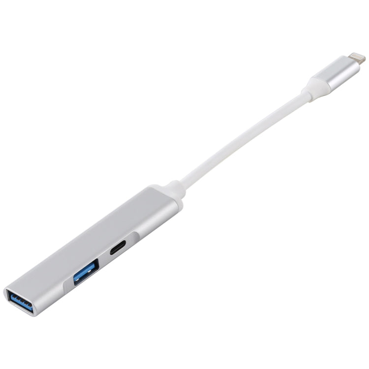 S-206 三合一 8 Pin公頭 轉2xUSB3.0+8 Pin母頭 相機讀卡器適配器
