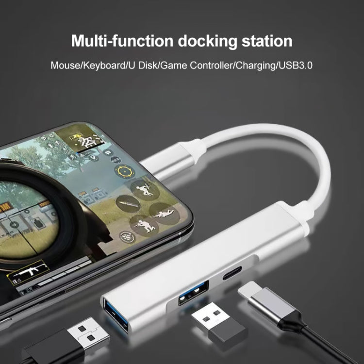 S-206 三合一 8 Pin公頭 轉2xUSB3.0+8 Pin母頭 相機讀卡器適配器