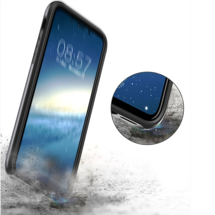 適用於iPhone X / XS TPU+PC滑蓋插卡防摔保護殼