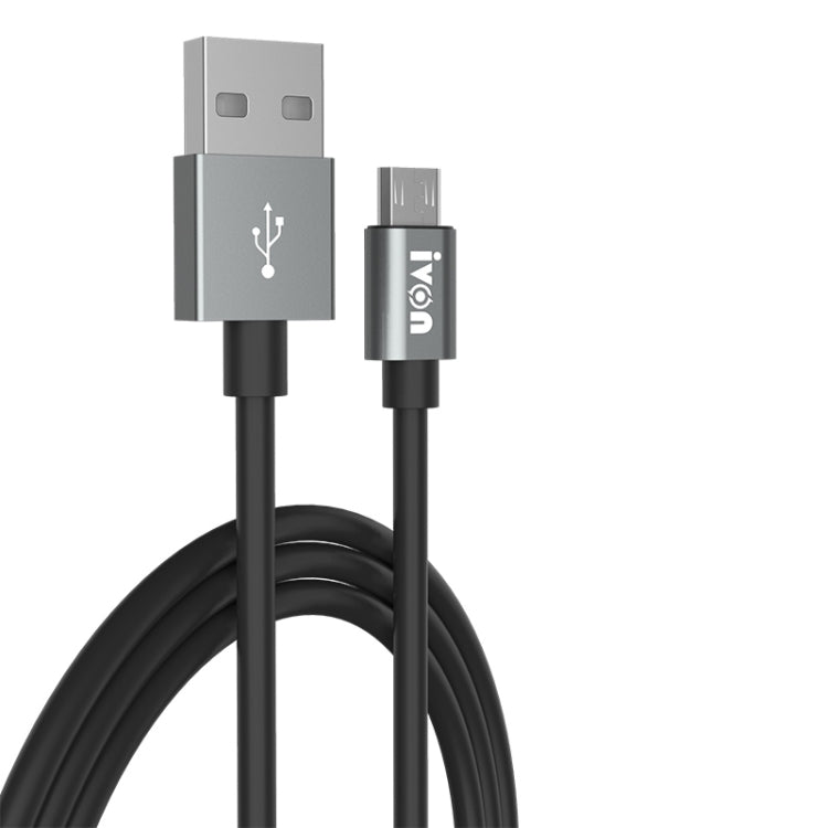 IVON CA73 2.4A Micro USB 閃電快充數據線，線長：2m
