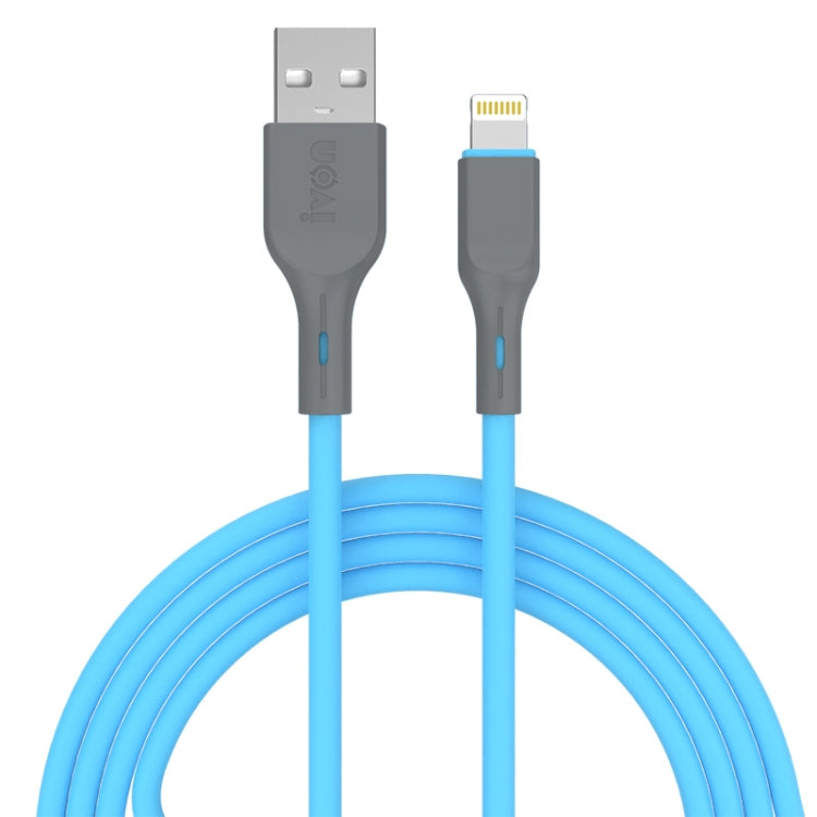 IVON CA78 2.4A 8 Pin 繽紛閃充充電數據線，線長：1m