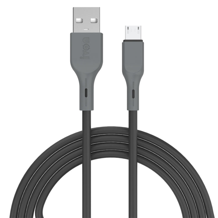 IVON CA78 2.4A Micro USB 繽紛閃充充電數據線，線長：1m